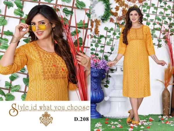 New Good Look 1 Embroidery Straight Cut Kurti Collection